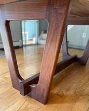 Load image into Gallery viewer, Syncline Trestle Dining Table - Made to Order - Local Delivery to NJ NY PA CT Only