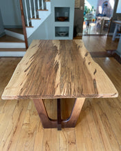 Load image into Gallery viewer, Syncline Trestle Dining Table - Made to Order - Local Delivery to NJ NY PA CT Only