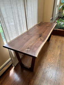 Modern Live-Edge Desk