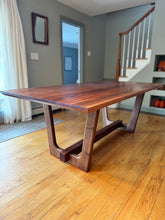 Load image into Gallery viewer, Syncline Trestle Dining Table - Made to Order - Local Delivery to NJ NY PA CT Only