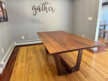 Load image into Gallery viewer, Syncline Trestle Dining Table - Made to Order - Local Delivery to NJ NY PA CT Only