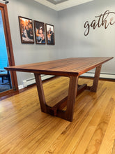 Load image into Gallery viewer, Syncline Trestle Dining Table - Made to Order - Local Delivery to NJ NY PA CT Only