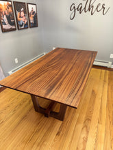 Load image into Gallery viewer, Syncline Trestle Dining Table - Made to Order - Local Delivery to NJ NY PA CT Only