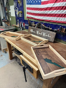 Lake Epoxy Serving Tray