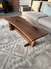 Load image into Gallery viewer, Nakashima-Inspired Black Walnut Coffee Table