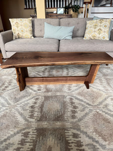 Nakashima-Inspired Black Walnut Coffee Table