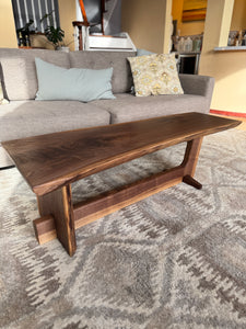 Nakashima-Inspired Black Walnut Coffee Table