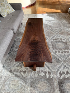 Nakashima-Inspired Black Walnut Coffee Table