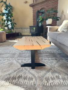 Nakashima-Inspired Live-Edge Ambrosia Maple Coffee Table