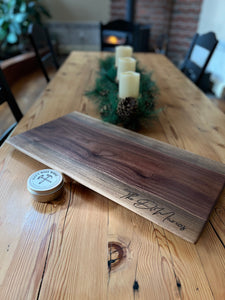 Live Edge Slab Walnut Serving Board