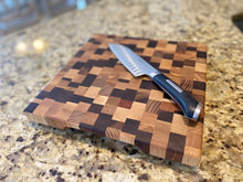 Load image into Gallery viewer, Chaotic Pattern End-Grain Cutting Boards - 11&#39;&#39;W x 11&#39;&#39;W