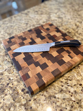 Load image into Gallery viewer, Chaotic Pattern End-Grain Cutting Boards - 11&#39;&#39;W x 11&#39;&#39;W